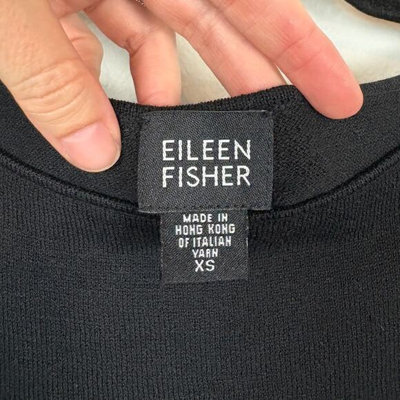 Eileen Fisher A Line Knit Wool Classic Career Midi Dress XS - Picture 4 of 4